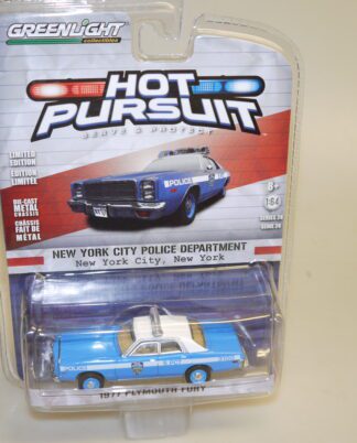 1:64 Greenlight 42810-B 1977 Plymouth Fury NYPD, neuw./ovp