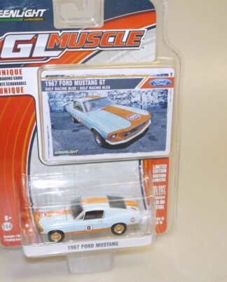 1:64 Greenlight 13160 1967 Ford Mustang Gulf Racing, neuw./ovp