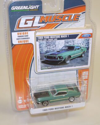 1:64 Greenlight 13130 1969 Ford Mustang Mach 1 grün, neuw./ovp