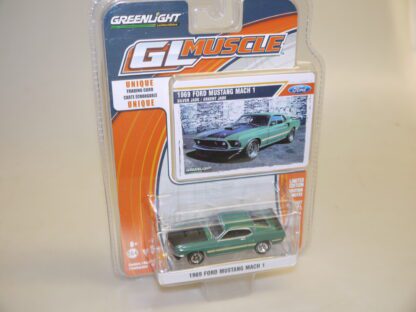 1:64 Greenlight 13130 1969 Ford Mustang Mach 1 grün, neuw./ovp