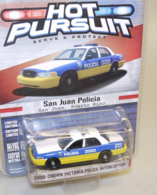 1:64 Greenlight 42690 Ford Crown Vic San Juan Policia / Puerto Rico, neuw./ovp