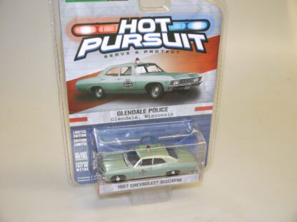 1:64 Greenlight 42750-A 1967 Chevrolet Biscayne Glendale PD, neuw./ovp