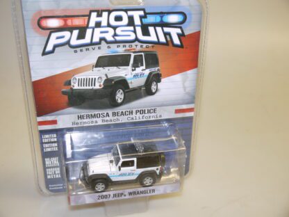 1:64 Greenlight 42750-C 2007 Jeep Wrangler Hermosa Beach Police, neuw./ovp