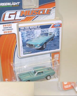 1:64 Greenlight 13120 1968 Ford Mustang GT blaugrün, neuw./ovp