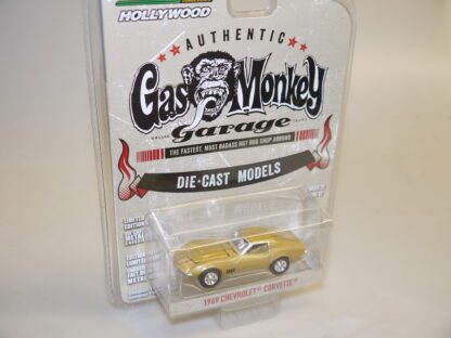 1:64 Greenlight 44720-C 1969 Chevrolet Corvette gold-met. Gas Monkey Garage, neuw./ovp
