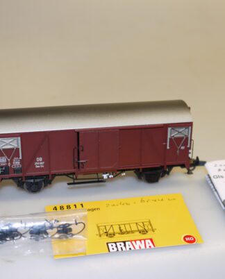 H0 Brawa 48811 Ged. Güterwagen Gms55 256 987 - top-Zustand, aber ohne OVP