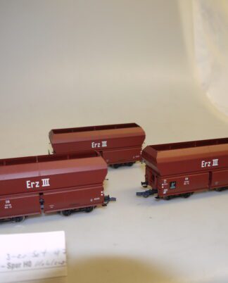 H0: Brawa 47021 Kohlewagen-Set OOtz 23 610116, 610128, 610138 Erz III - top-Zustand, aber ohne OVP