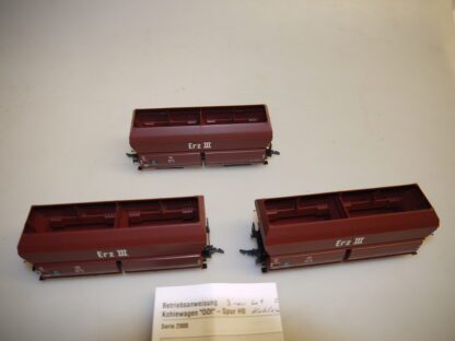 H0: Brawa 2005 Kohlewagen-Set OOtz 23 - top-Zustand, aber ohne OVP – Bild 2