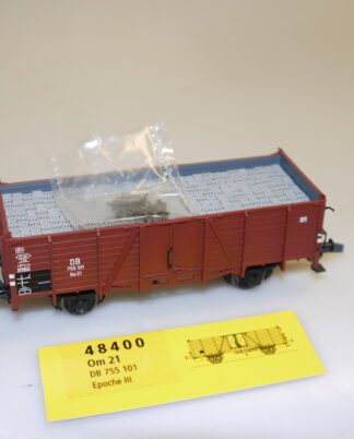 H0: Brawa 48400 Güterwagen Om 21 755 101 - top-Zustand, aber ohne OVP