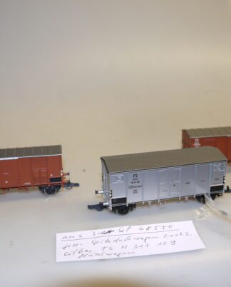 H0: Brawa 48550 Spitzdachwagen-Set FS - top-Zustand, aber ohne OVP