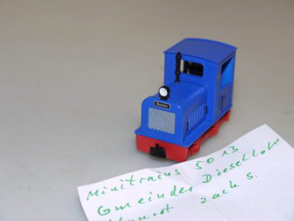 h0e Minitrains 5013 Gmeinder Diesellok blau, top/ohne ovp