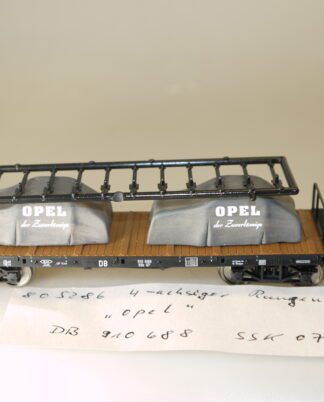 H0 Fleischmann 80 5286K Güterwagen Ladung: 2X OPEL, top-Zustand, aber ohne OVP