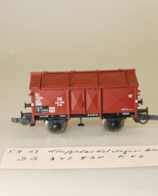 H0 Fleischmann 5913K Klappdeckelwagen 342 590, top-Zustand, aber ohne OVP