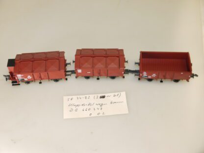 H0 Fleischmann 5834 92 K Klappdeckelwagen-Einheit, top-Zustand, aber ohne OVP – Bild 2