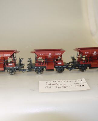 H0: Fleischmann 82 5505K Schotterwagen-Set, top-Zustand, aber ohne OVP