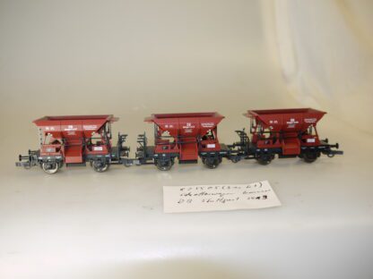 H0: Fleischmann 82 5505K Schotterwagen-Set, top-Zustand, aber ohne OVP
