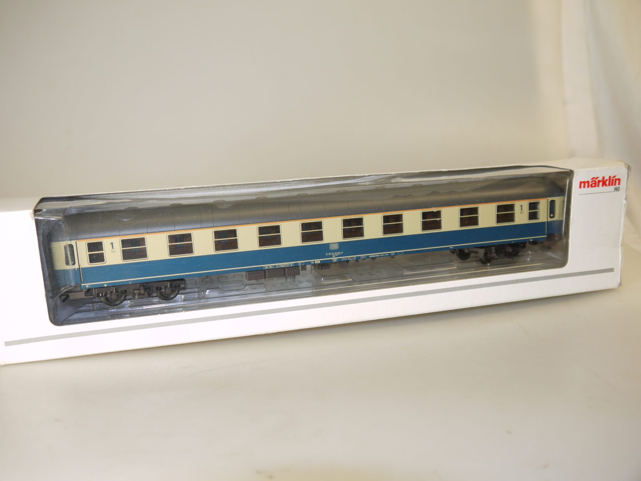 H0 Märklin 43912 Schnellzugwagen 1.Kl. DB, top/ovp/Innenbeleuchtung