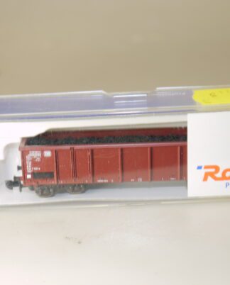 Spur N: Roco 25566 Off. 4-achs. Güterwagen DB + Ladung: Kohle, neuw./ovp