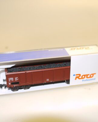 Spur N: Roco 25564 4-achs. Güterwagen Eas + Kohleladung, neuw./ovp