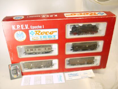 h0: Roco 43025 KPEV Personenzug Damfplok T12, neuw./ovp/dig./AC(!)/Licht(!!)
