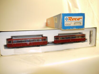 h0: Roco 43018 Schienenbus VT 98 mit Beiwagen, gebraucht/ovp/AC/dig.