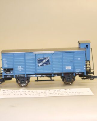 H0: Fleischmann 535806 Güterwagen Welt-Hölzer, top-Zustand, aber ohne OVP