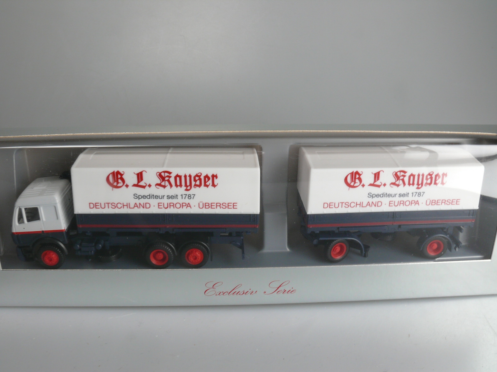 1:87 Herpa exclusiv MB HZ ‘SPED.KAYSER’, NEU