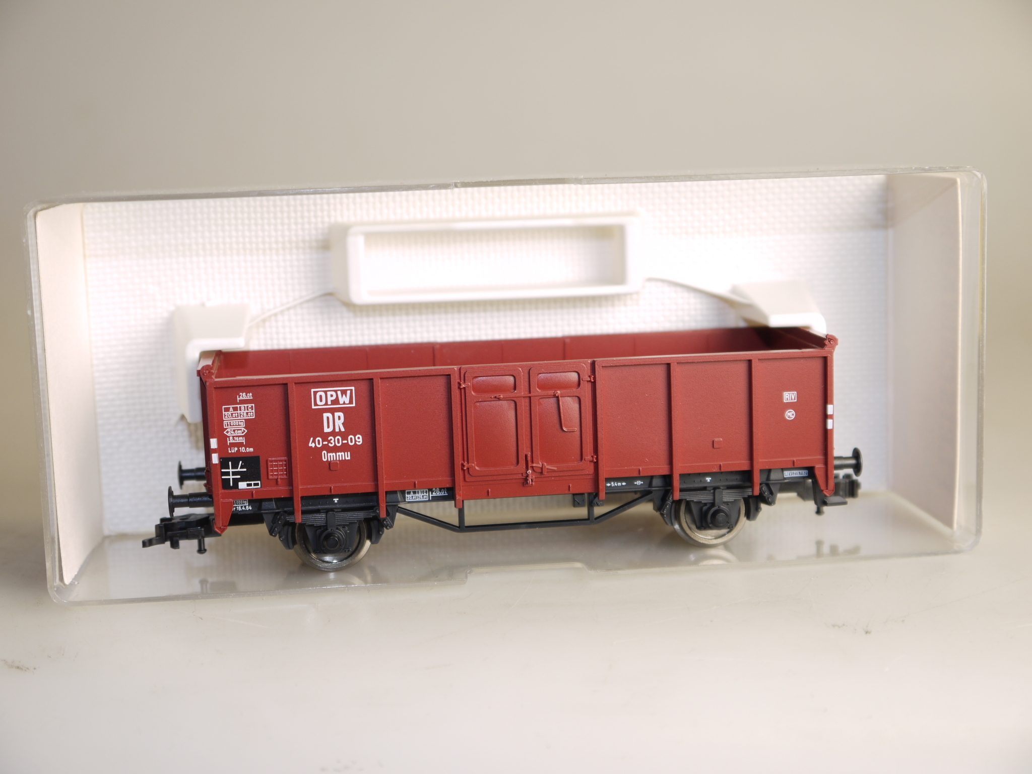 H0 Fleischmann 5701K Hochbordwagen Ommu DR, neuw./OVP