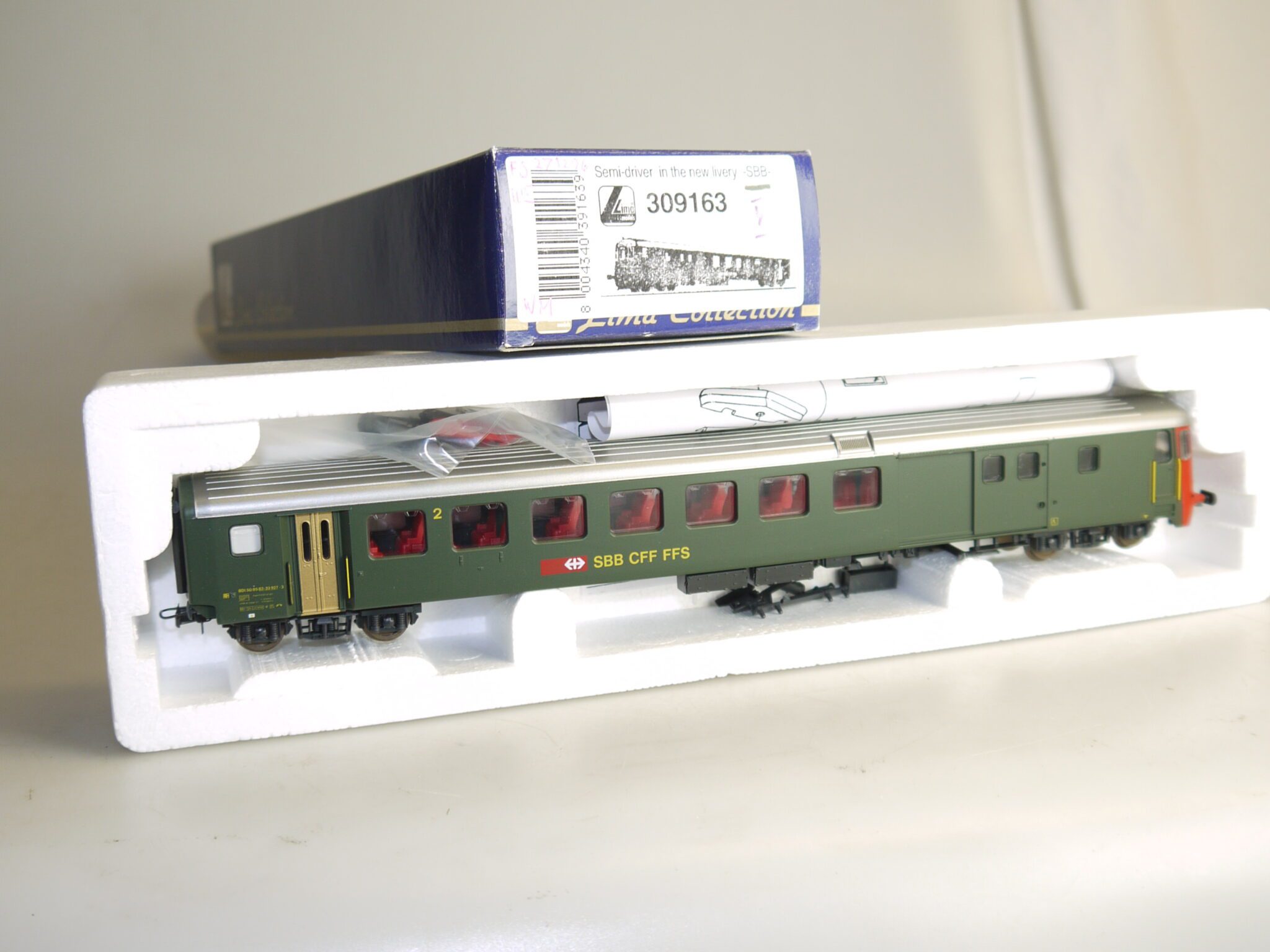 H0: Lima 309163 Steuerwagen Bdt SBB, neuw./ovp