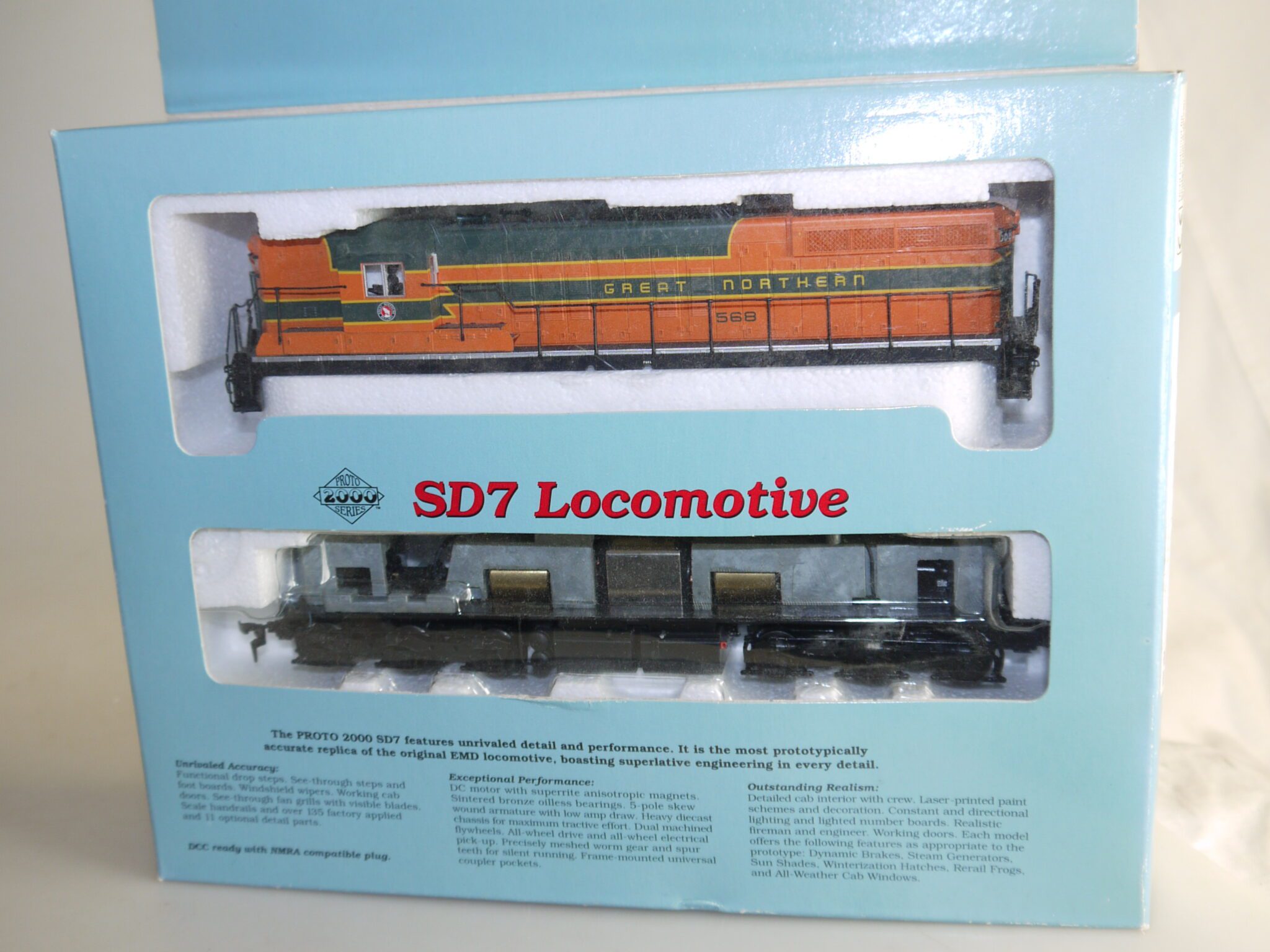 H0 Proto 2000/Brawa 8014 US-Diesellok SD7 Great Northern #568, neuw./ovp