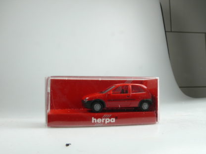 1:87 Herpa 021357 OPEL CORSA rot, neu