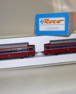 h0: Roco 43018 Schienenbus VT 98 mit Beiwagen, gebr./ovp