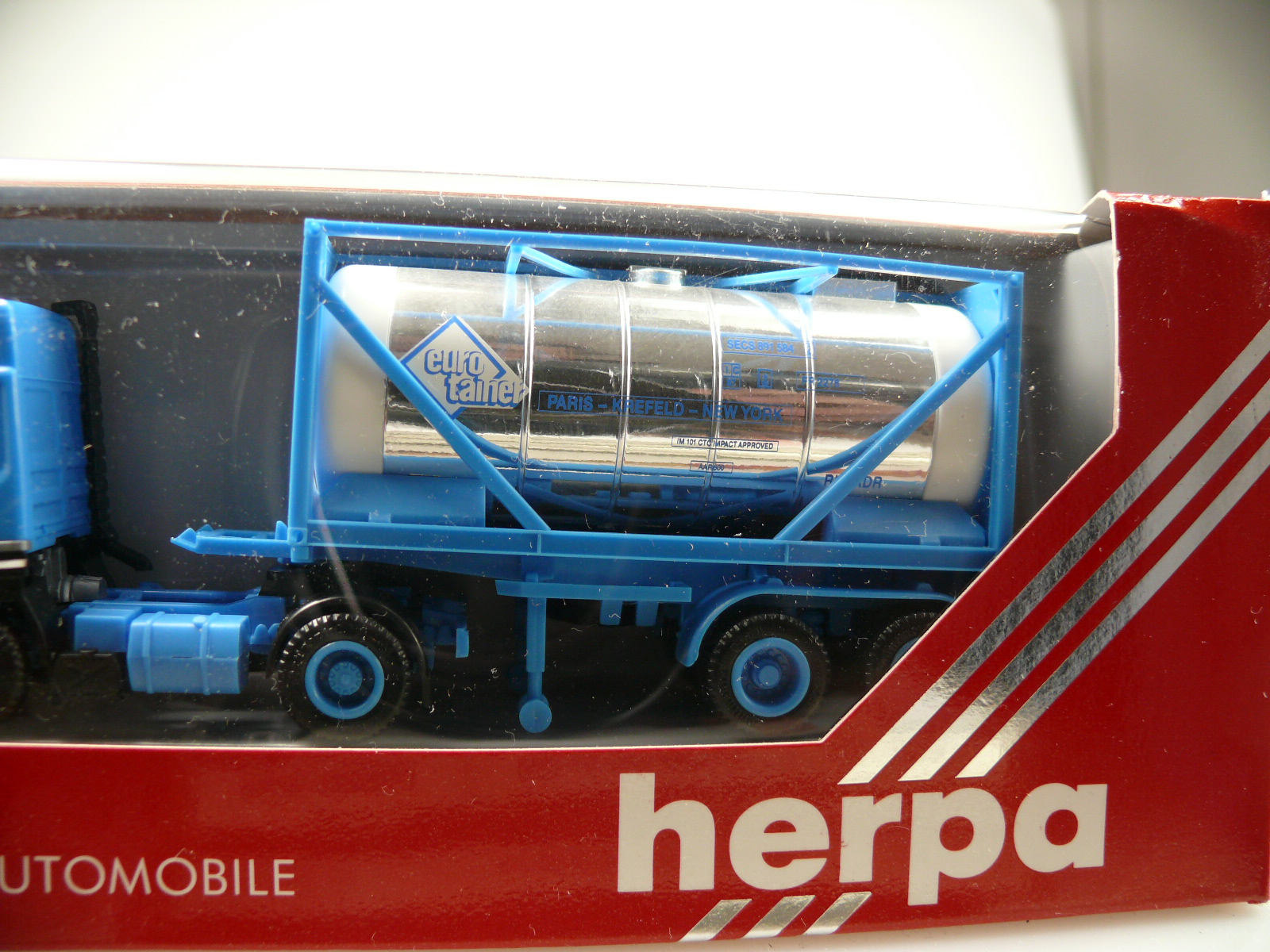 SELTEN: Herpa ohne Kennung SILO SZ CHROMTANK 'EUROTAINER', NEU – Bild 2