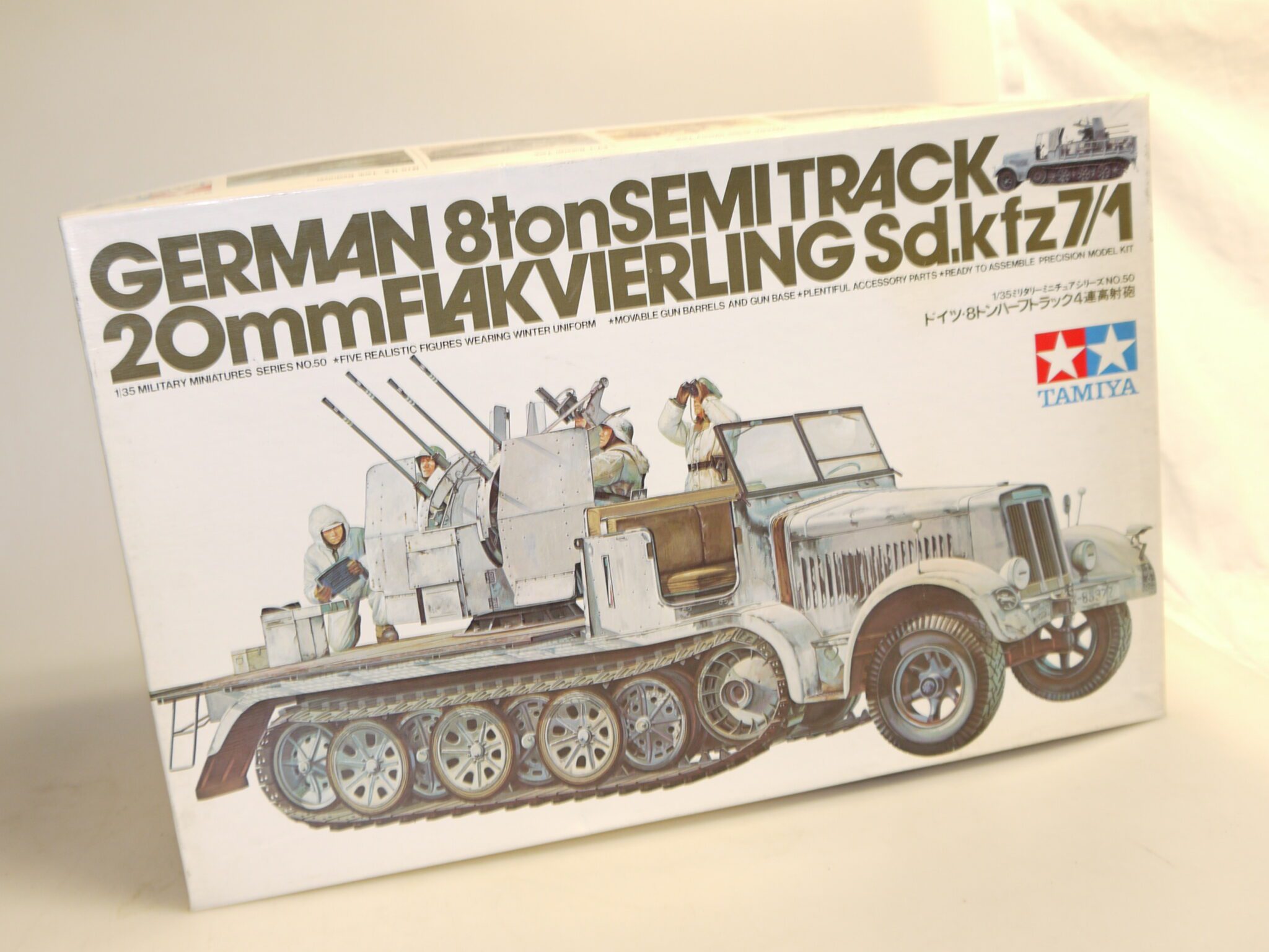 1:35 Tamiya MM150/35050 8ton Semitrack 20mm Flakvierling Sd.kfz 7/1, neuw./ovp