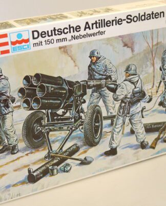 1:35 Revell/Esci H-2221 Dt. Artillerie-Soldaten mit Nebelwerfer, neu/unbespielt