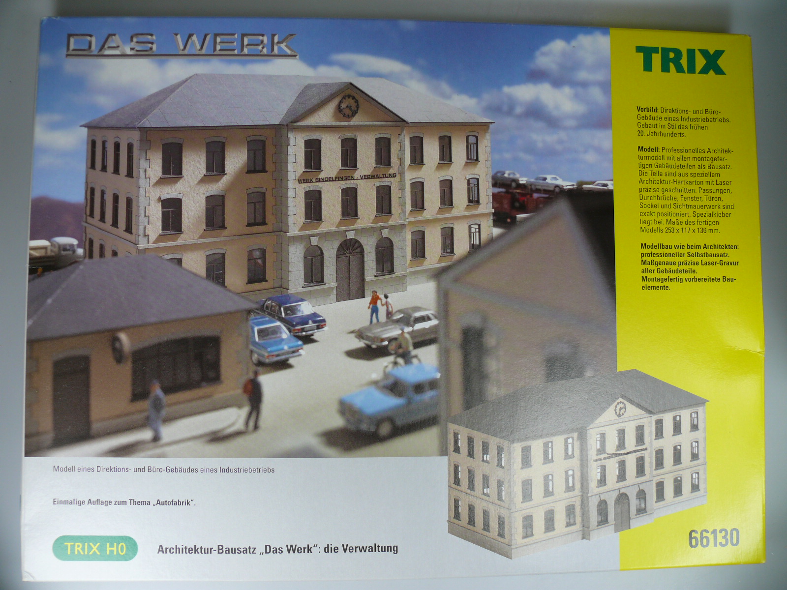 Spur H0 TRIX: 66130 BAUSATZ 'DAS WERK: DIE VERWALTUNG', neu, ovp