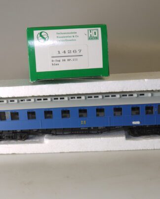 H0 Sachsenmodelle 14263 D-Zugwagen blau, Ep.III DR, neu/ovp