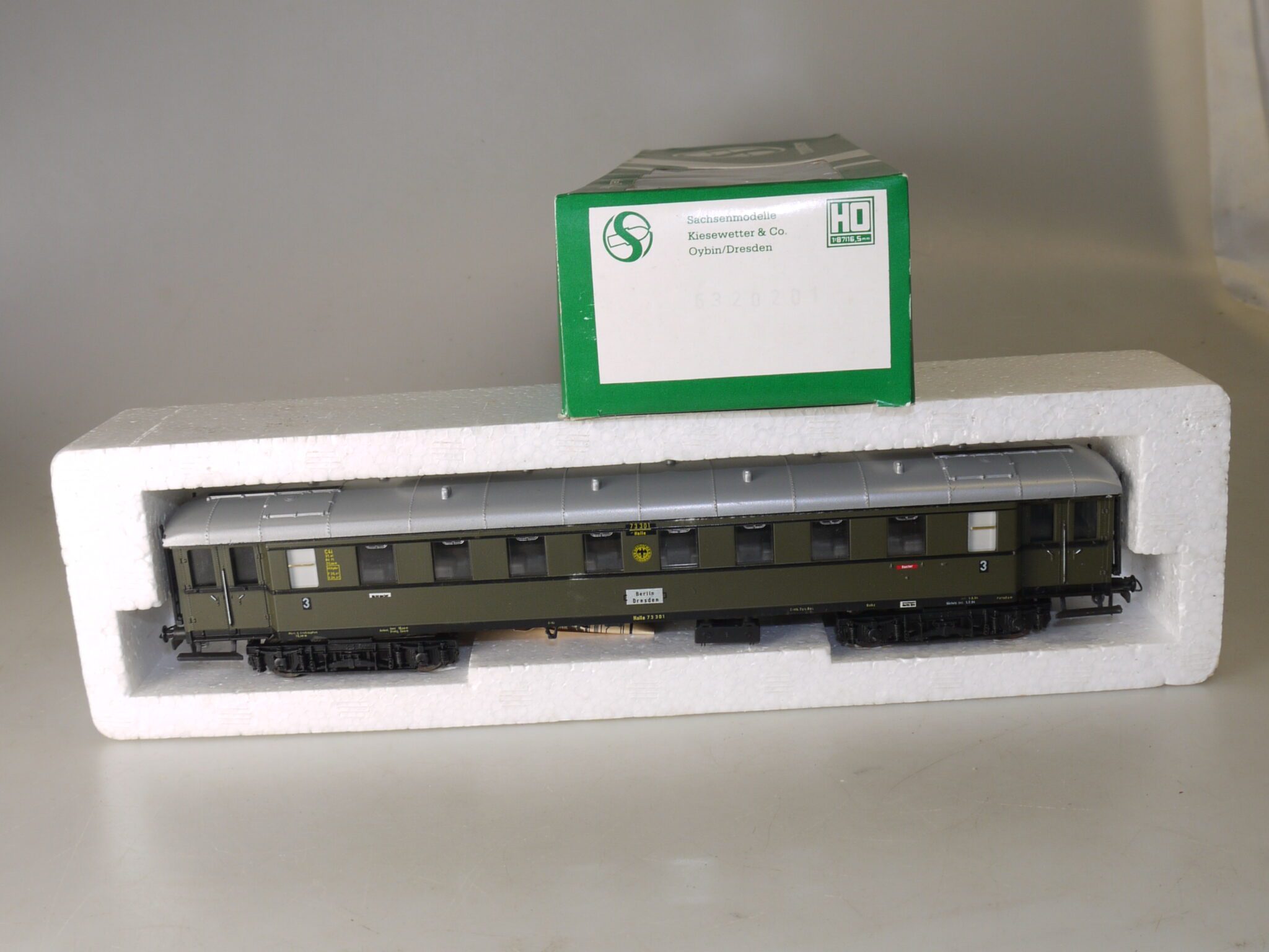 H0 Sachsenmodelle 6320201 Hechtwagen Halle 73301 3.Kl. Ep.III DR, neu/ovp