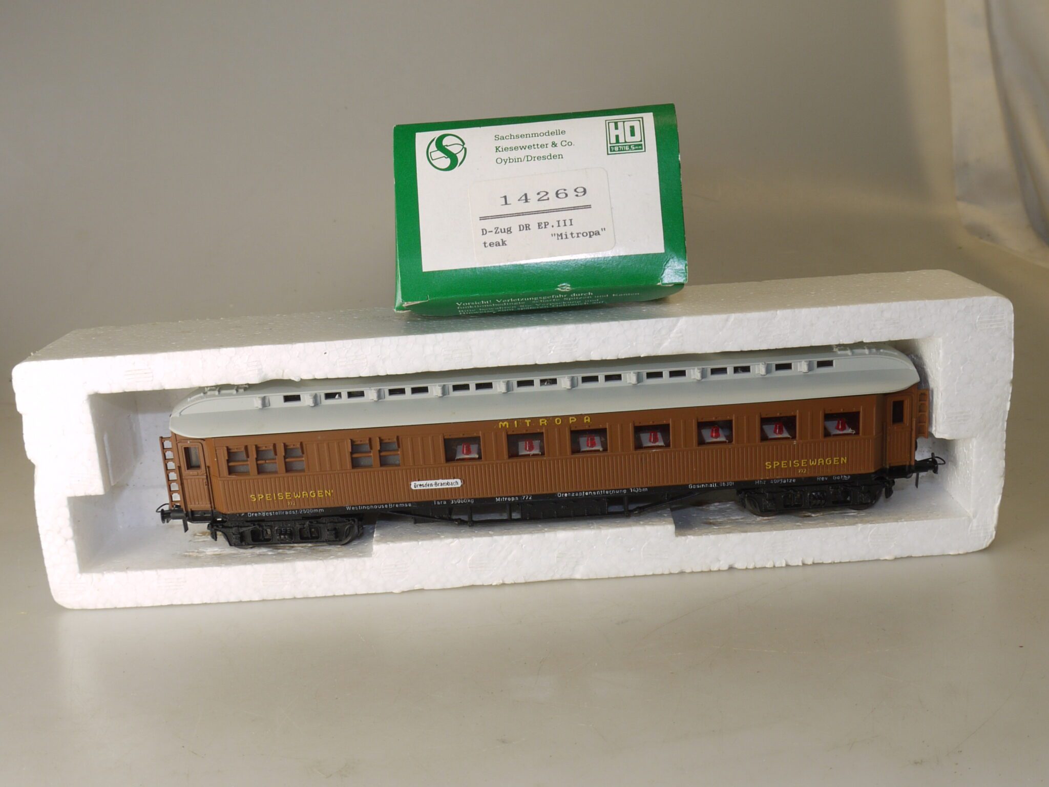 H0 Sachsenmodelle 14269 D-Zugwagen Ep.III Mitropa, neu/ovp