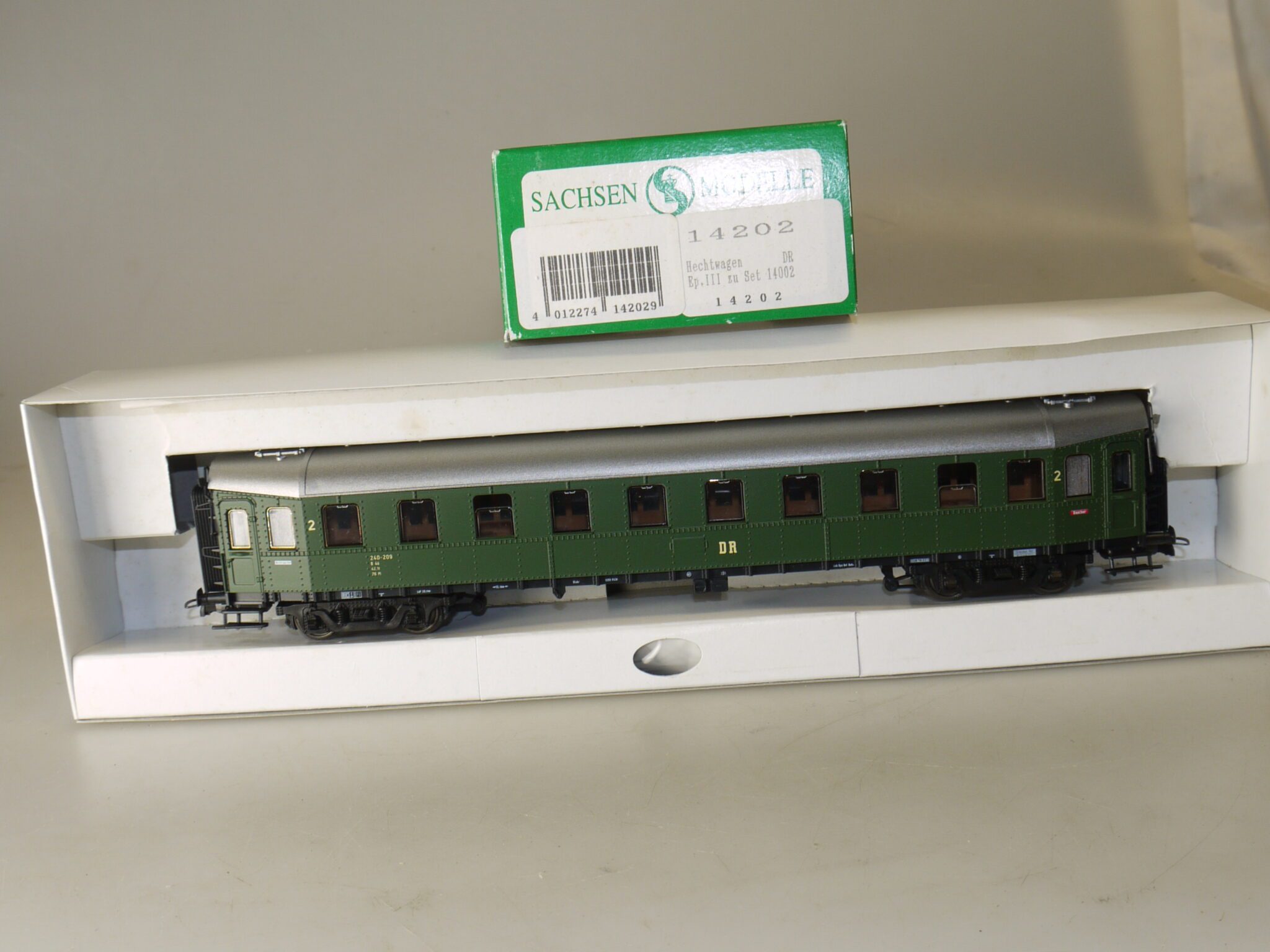 h0 Sachsenmodelle 14202 Hechtwagen 2.Kl. Ep.III DR, neuw./OVP