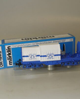 H0 Märklin 4688 Teleskophaubenwagen mit Coils Svensk Stal, neu/ovp