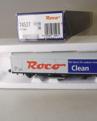 (74527) h0 Roco 46400 Schienenreinigungswagen CLEAN, sauber/Roco-VP