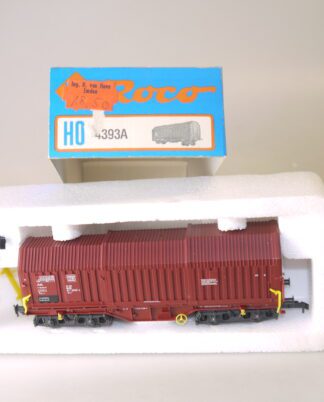 h0 Roco 4393A/46284 Teleskophaubenwagen DB, top/ovp/KK
