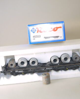 H0 Roco 46553 Schwerlastwagen + Coils, TOP/ovp/leicht gealtert