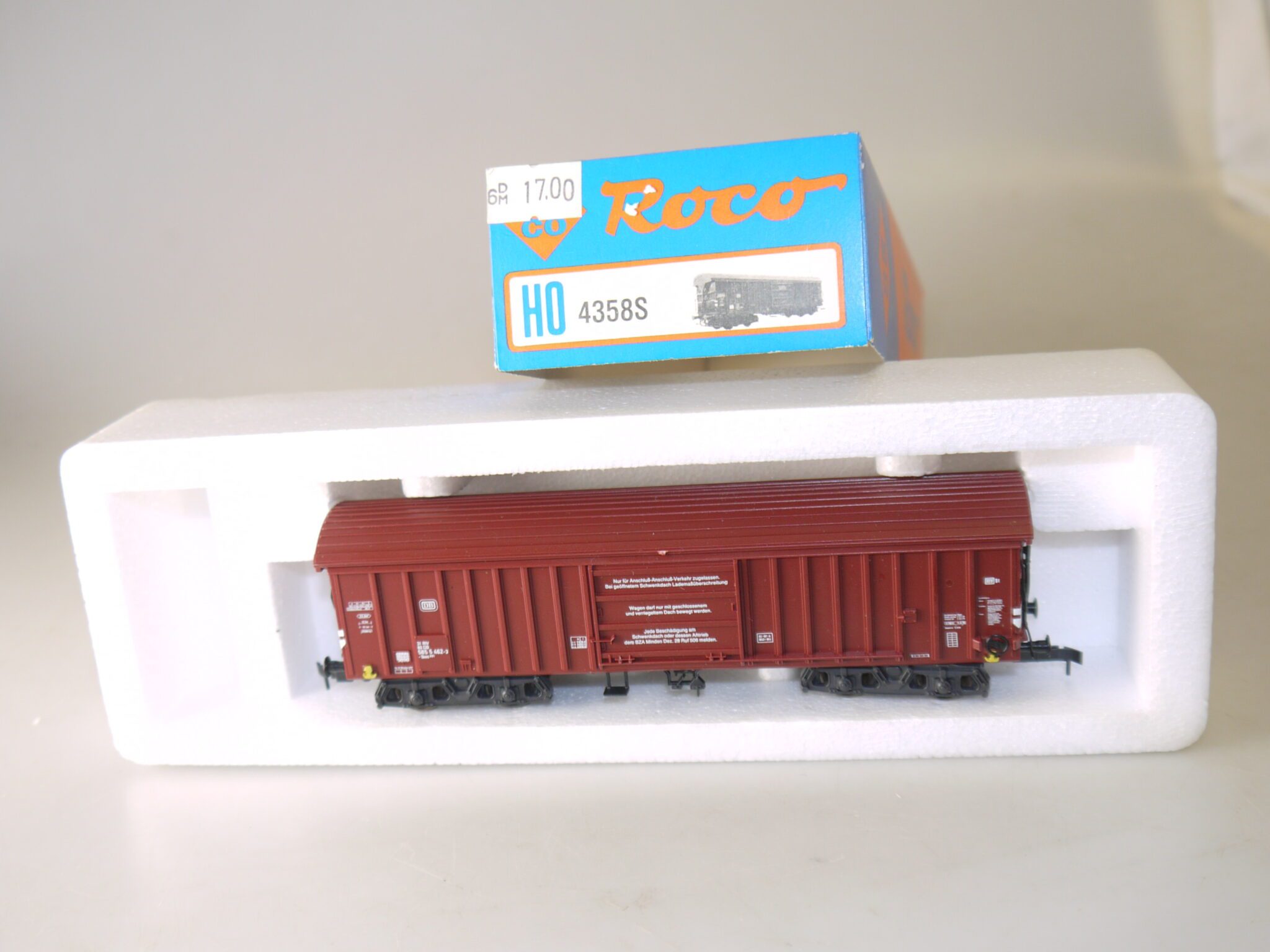 H0 Roco 4358 Schwenkdachwagen Taes, top/ovp/KK