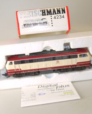 H0 Fleischmann 4234 Diesellok 218 217-8, top/ovp/dig./Lenz-Decoder