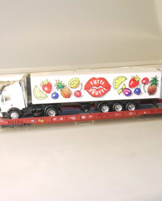 H0: Fleischmann 5276 Niederflurwagen Rola mit MB SK Tutti Frutti, neuw./ovp