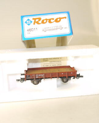 h0 Roco 46011 Niederbordwagen DB, neuw./ovp/KK/leicht gealtert