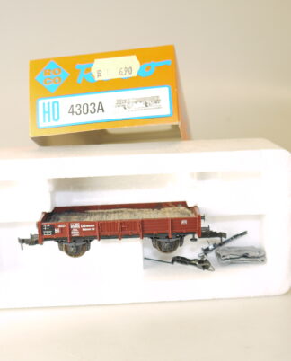 H0 Roco 4303/46011 Niederbordwagen Kklmm05 DB, top/ovp/KK/leicht gealtert