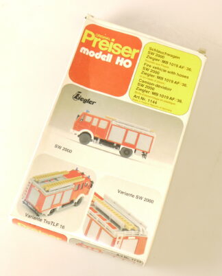 1:87/h0 Preiser Bausatz 1144 MB SW2000 Ziegler Schlauchwagen - neuw./ovp